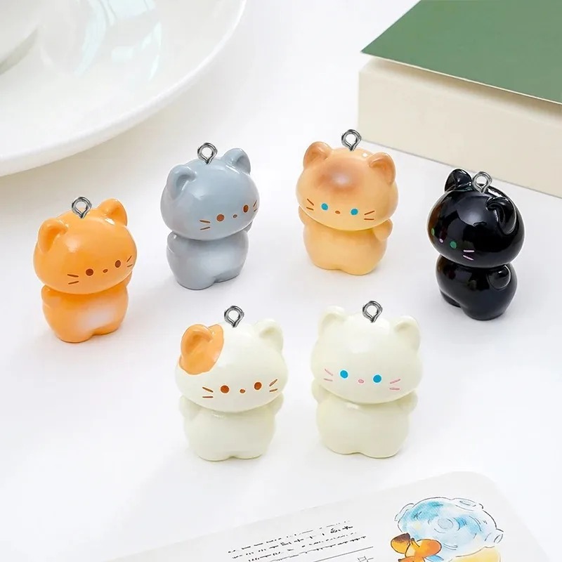 Resin Craft Projects - 10 Paket Gantungan Resin Kucing Siamese