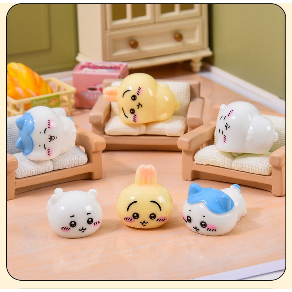 Resin Craft Kit - 9 Buah Mainan Resin Seri Chiikawas