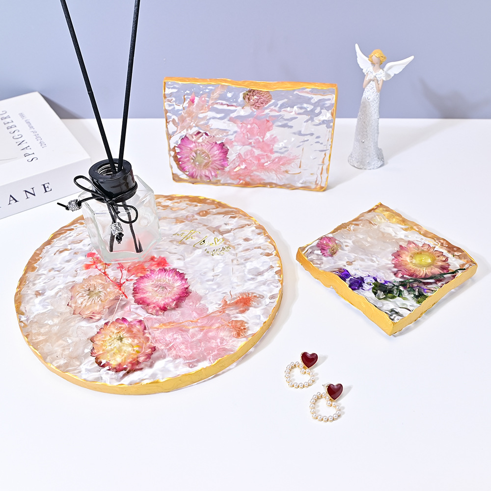 Coaster Mold Round - Cetakan DIY Resin Kristal Natal Bulat