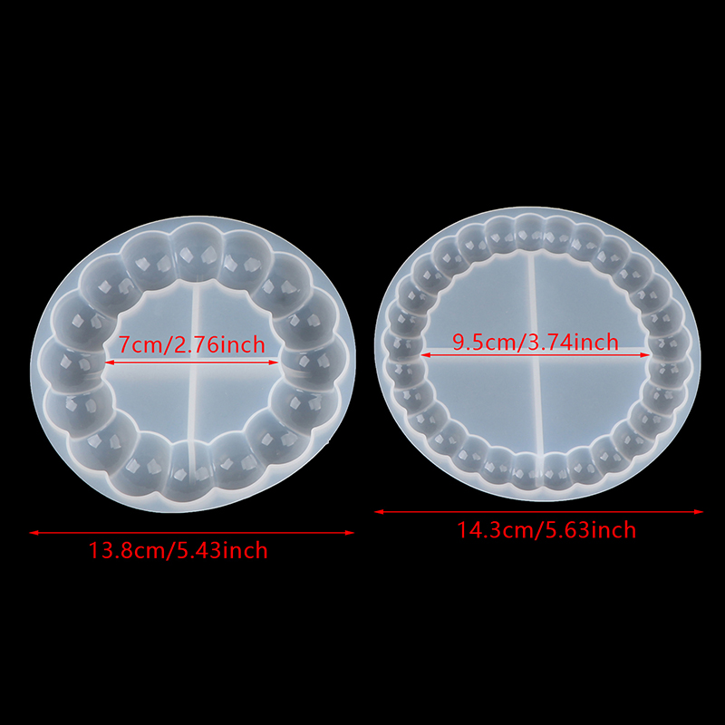 Coaster Mold Round - Cetakan Coaster Penyimpanan Piring DIY Semen