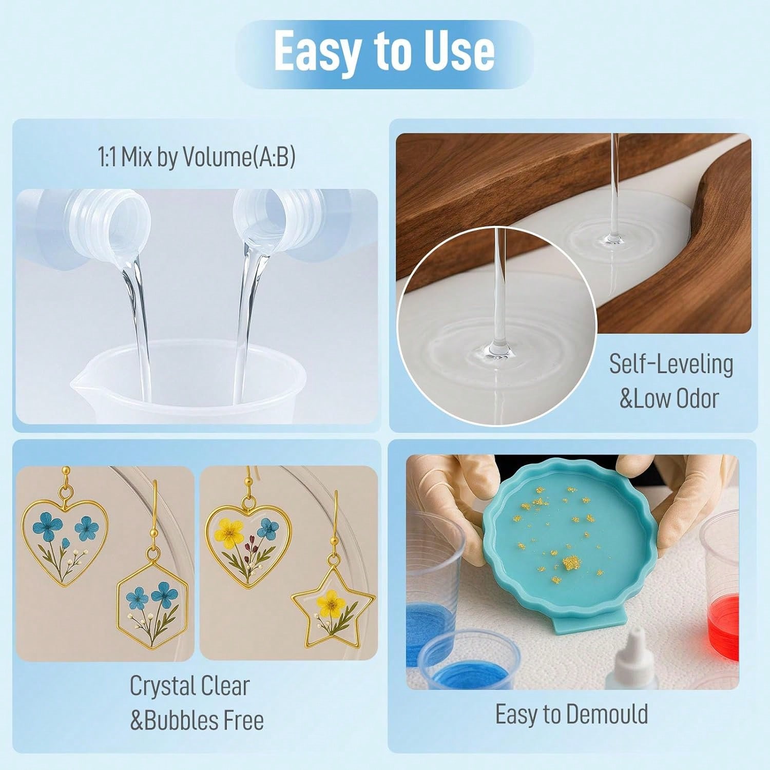 Resin Epoksi Crystal Clear 1:1 - Resin Jewelry Kit ulasan dan harga