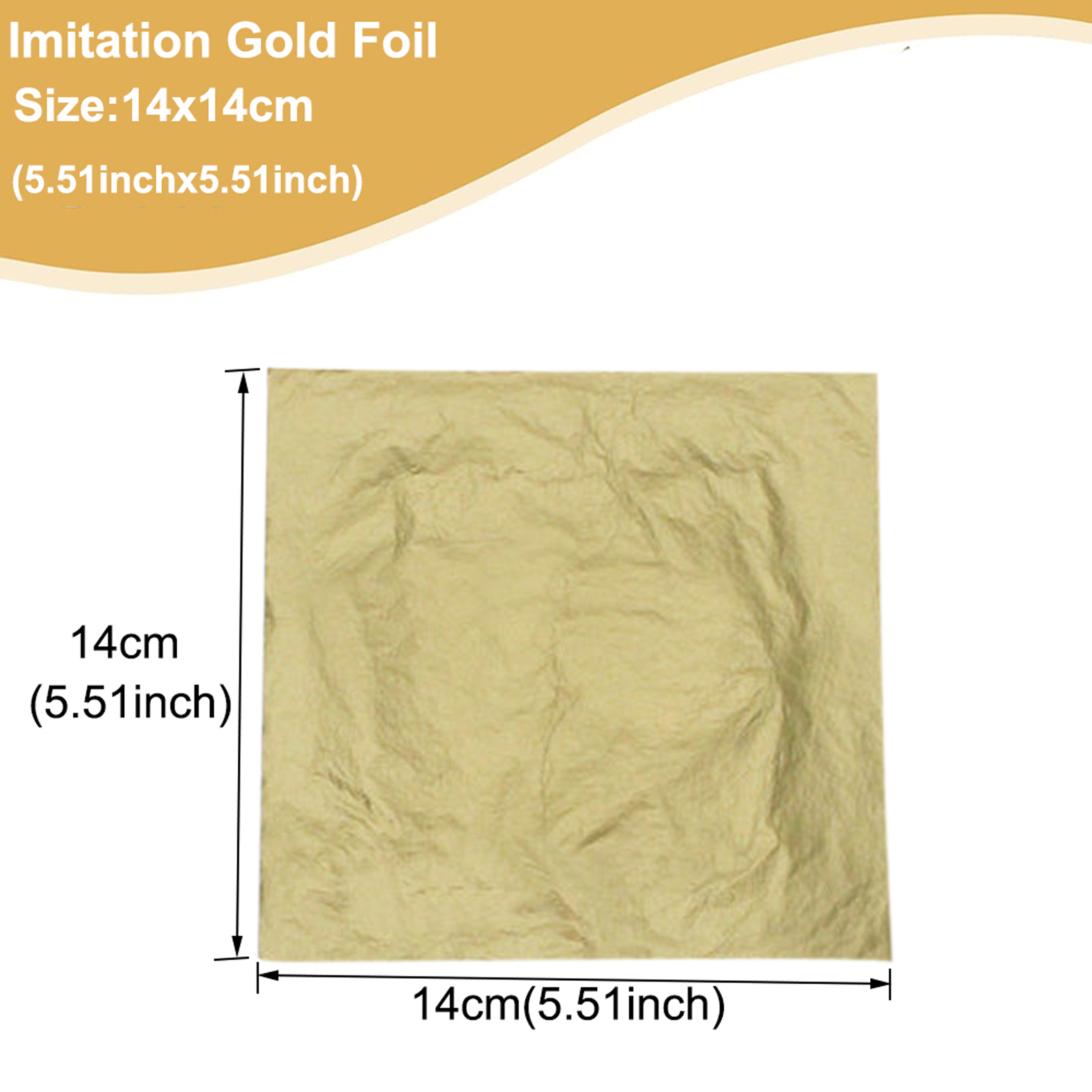100 buah serpihan kertas imita - Gold Foil Flakes ulasan dan harga