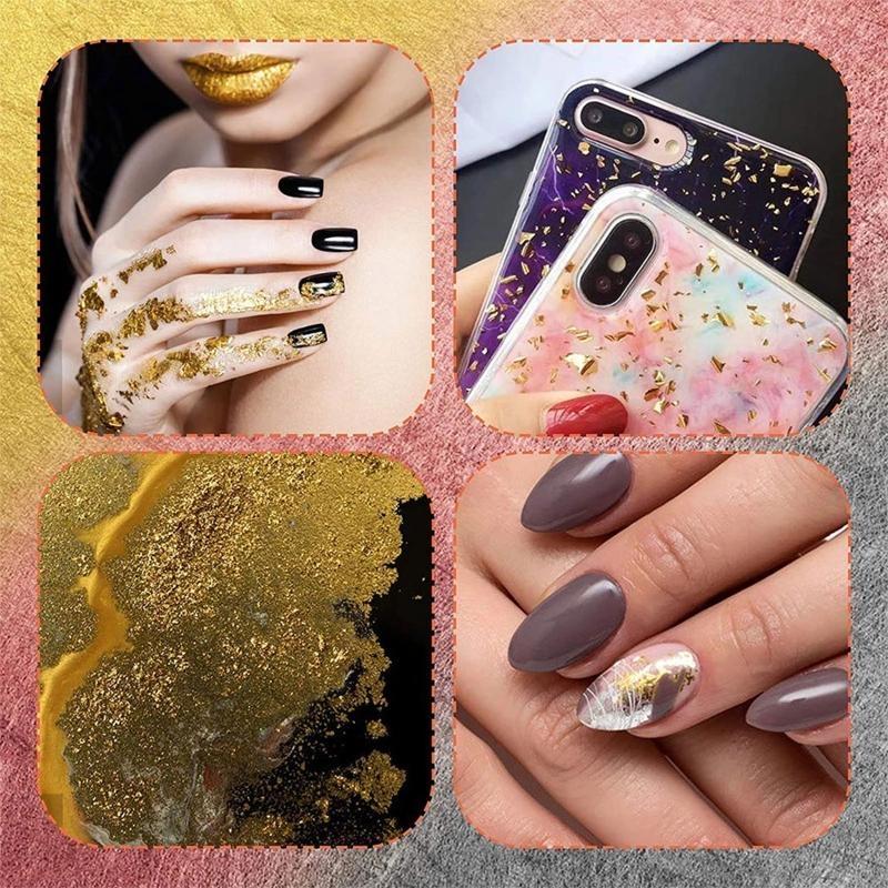 A52E Serpihan Warna Emas untuk - Gold Foil Flakes ulasan dan harga
