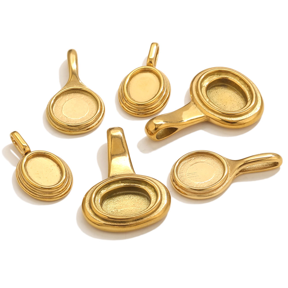 5 pcs Alas Liontin Oval Bulat  - Resin Crafts Diy ulasan dan harga