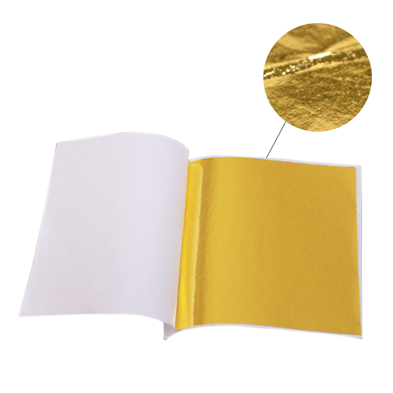 100Pcs Imitasi Emas Sliver Dau - Gold Foil Flakes ulasan dan harga