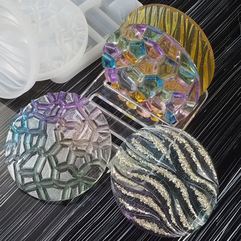 DIY Kristal Epoksi Cetakan Gel - Coaster Mold Round ulasan dan harga