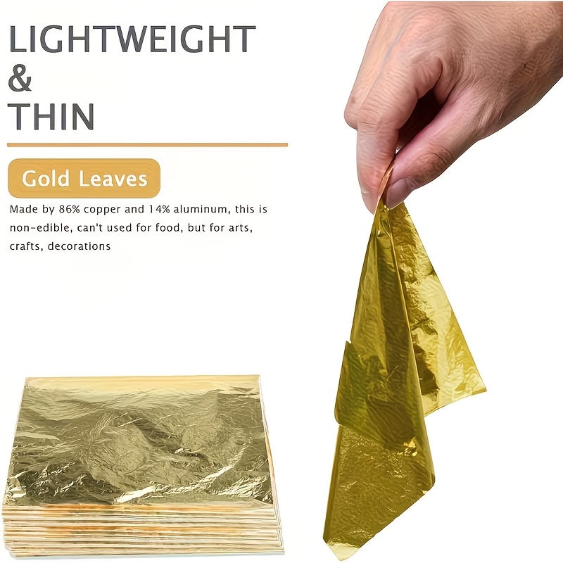 Set 100 Lembar Kertas Foil Ema - Gold Foil Flakes ulasan dan harga