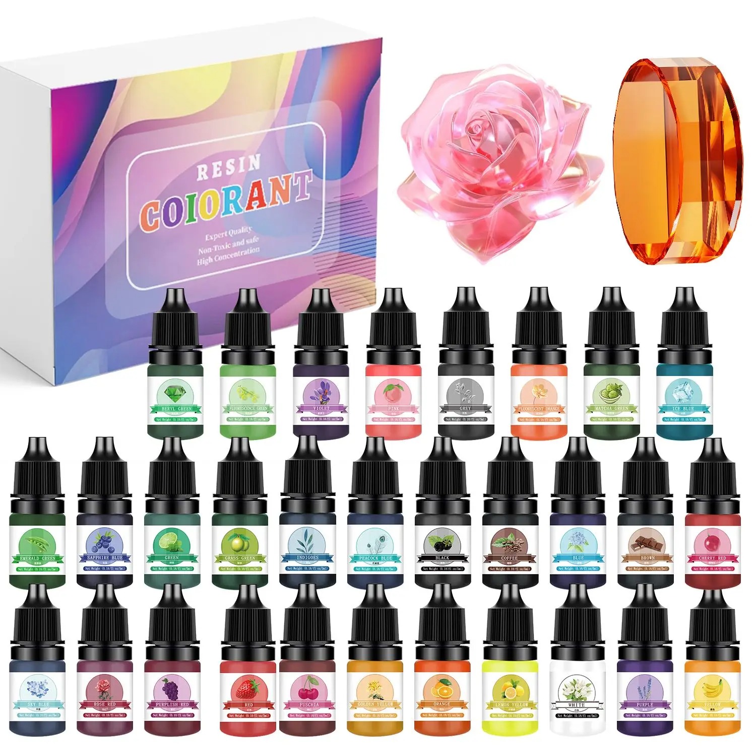 30 Warna 5ml Kit Pigmen Resin  - Resin Jewelry Kit ulasan dan harga