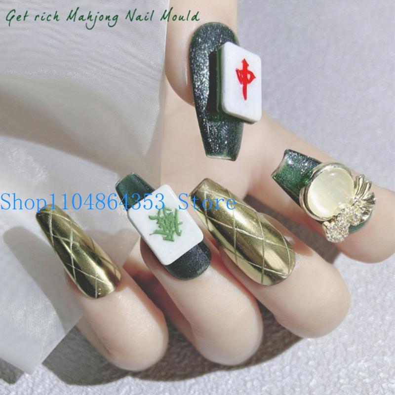 4 Buah Cetakan Mahjong Kecil S - Flower Preservation Resin ulasan dan harga
