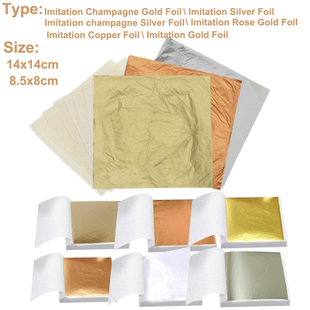 100 Buah Lembaran Foil Tembaga - Gold Foil Flakes ulasan dan harga