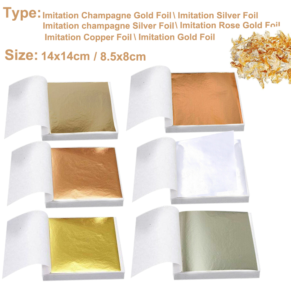 100 Buah Lembaran Foil Tembaga - Gold Foil Flakes ulasan dan harga