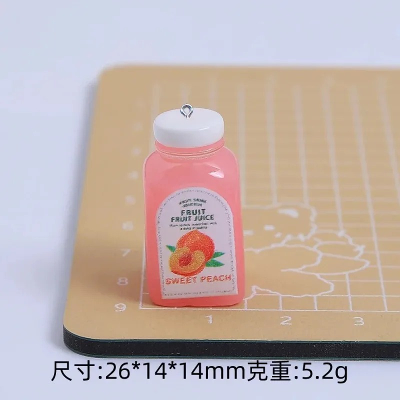 10Pcs Liontin Resin Botol Jus  - Resin Craft Material ulasan dan harga