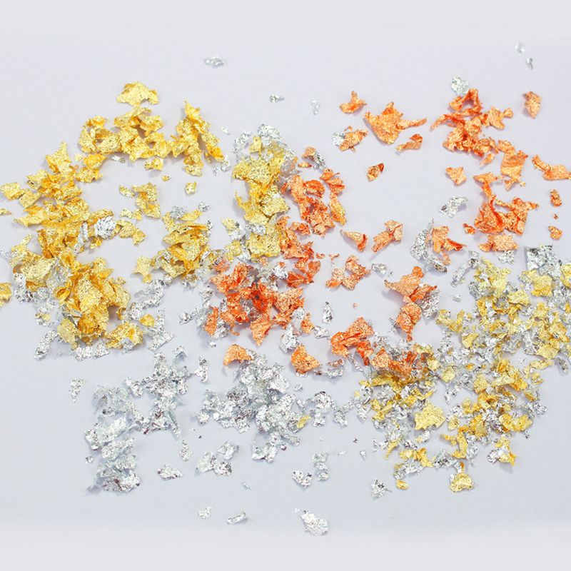 3 Kotak Kertas Foil Serpihan D - Gold Foil Flakes ulasan dan harga