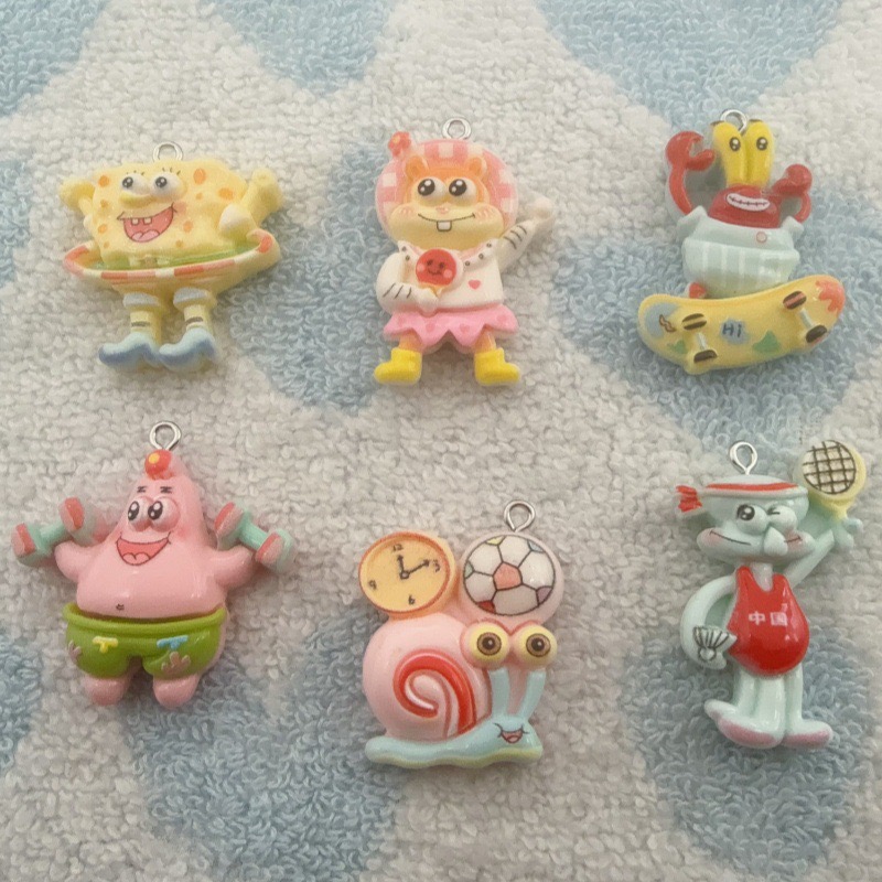 10 buah liontin resin kartun,  - Resin Craft Projects ulasan dan harga