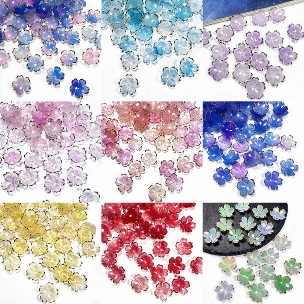 50pcs/lot 19mm Manik-manik Bun - Flower Preservation Resin ulasan dan harga