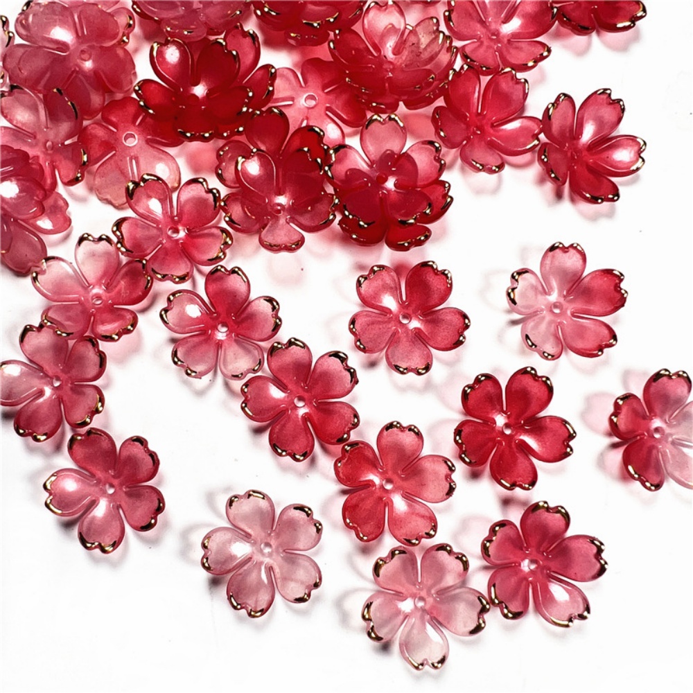 50pcs/lot 19mm Manik-manik Bun - Flower Preservation Resin ulasan dan harga
