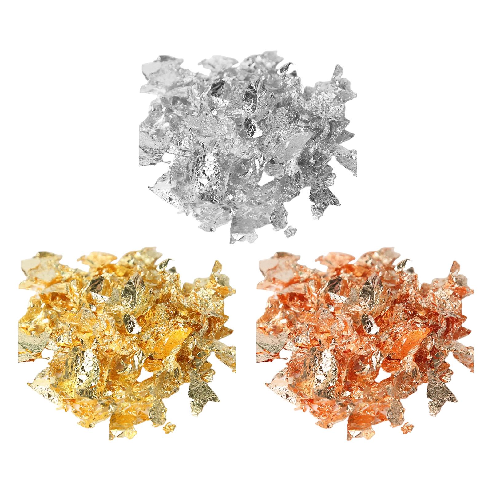 Serpihan Metalik, Serpihan Ema - Gold Foil Flakes ulasan dan harga