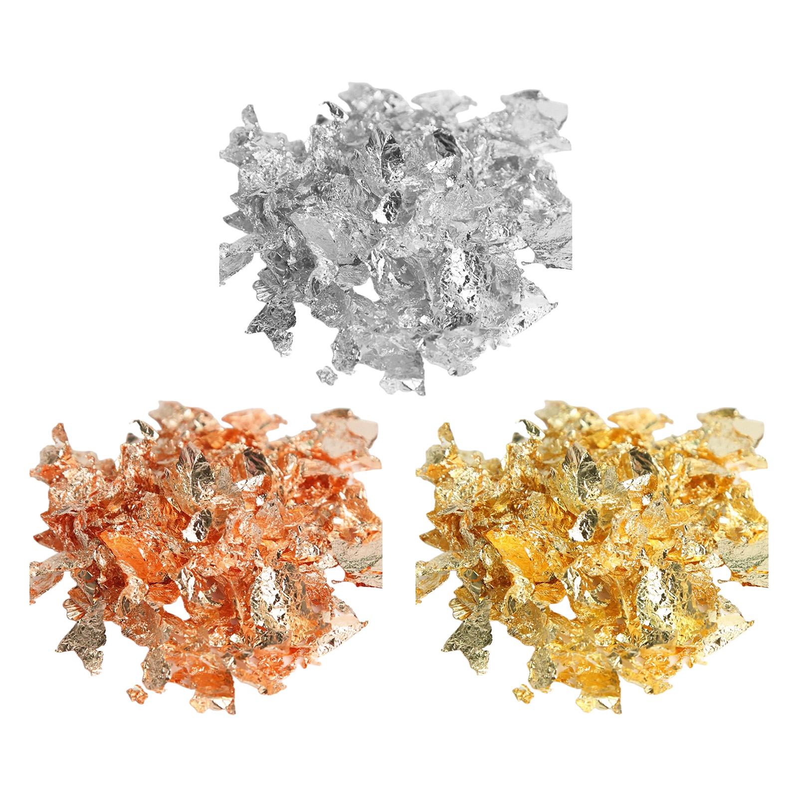 Serpihan Metalik, Serpihan Ema - Gold Foil Flakes ulasan dan harga