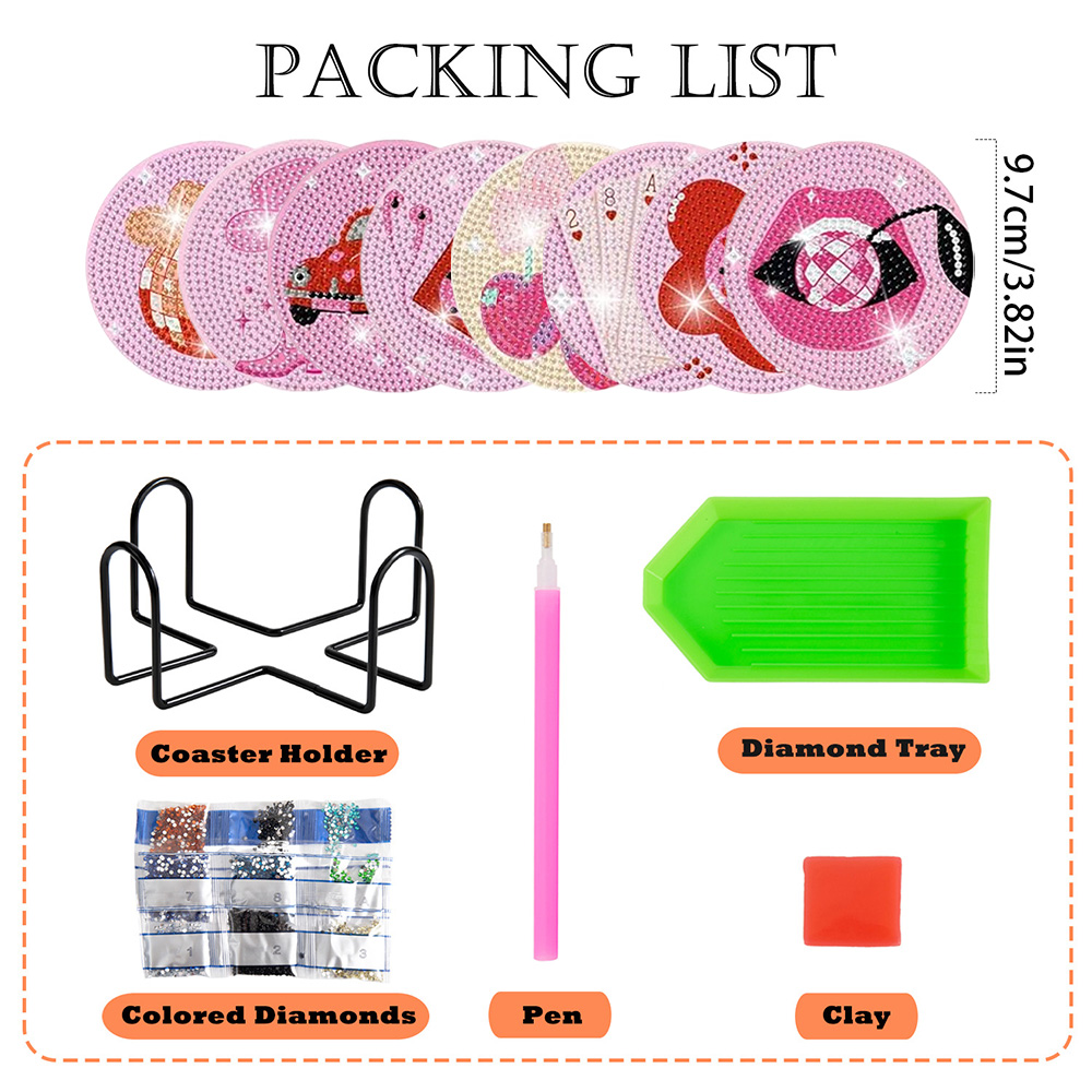 8 Buah/Set Tatakan Gelas untuk - Resin Craft Kit ulasan dan harga