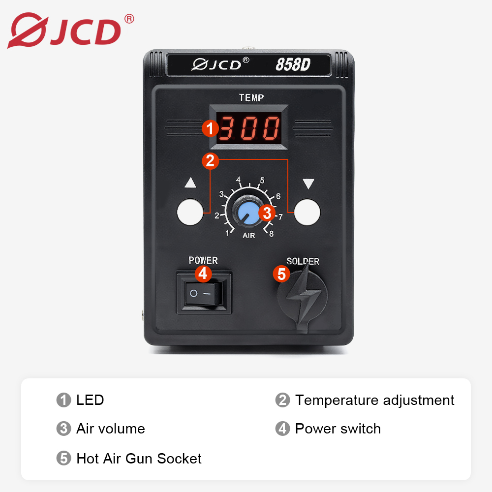 JCD pistol udara panas 858D 70 - Heat Gun Small ulasan dan harga