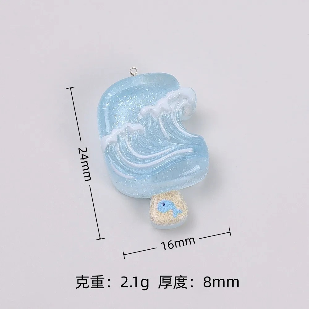 10Pcs Liontin Resin Es Krim Ka - Resin Craft Material ulasan dan harga