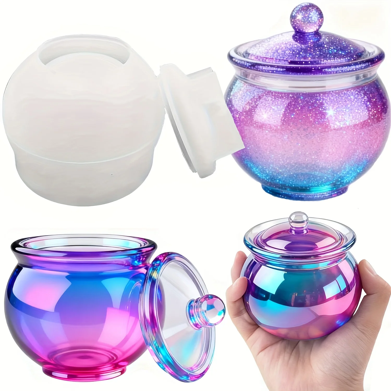 1 set cetakan resin bulat deng - Resin Jewelry Kit ulasan dan harga