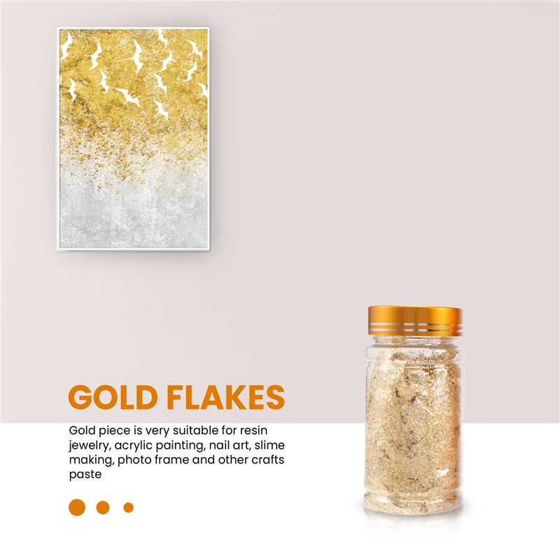 ABEZ Serpihan Foil Emas untuk  - Gold Foil Flakes ulasan dan harga