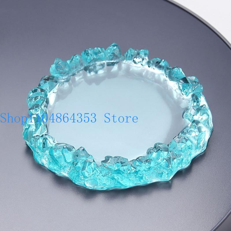 Cetakan Cluster Kristal untuk  - Coaster Mold Round ulasan dan harga