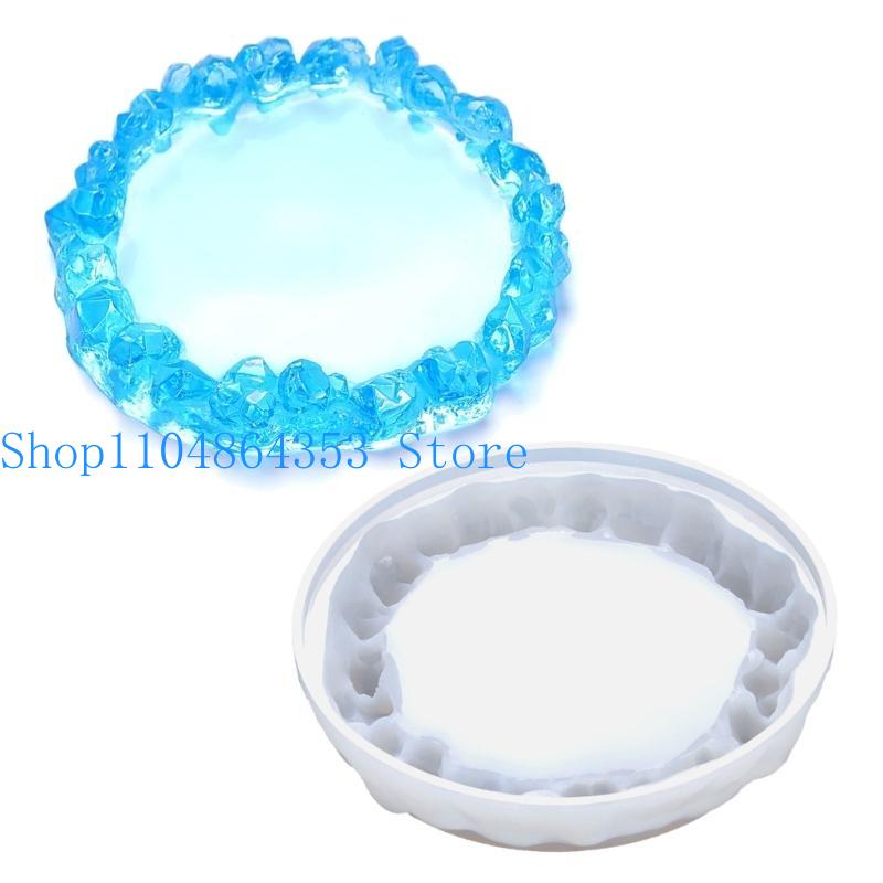 Cetakan Cluster Kristal untuk  - Coaster Mold Round ulasan dan harga