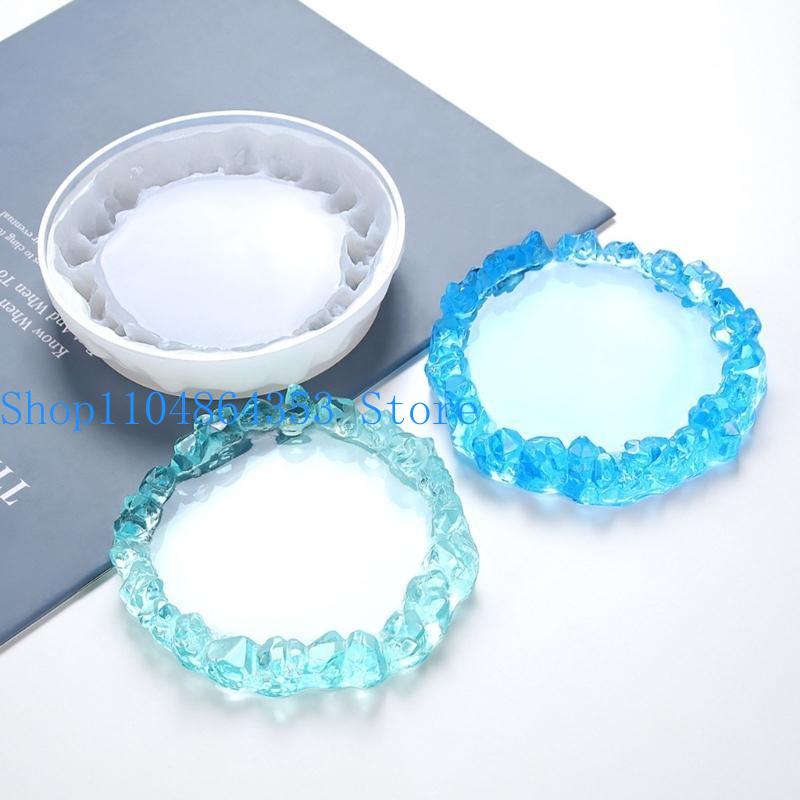 Cetakan Cluster Kristal untuk  - Coaster Mold Round ulasan dan harga