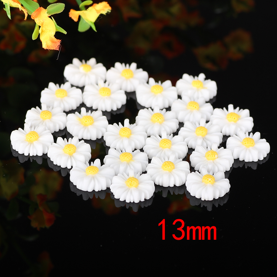 50 buah/Lot 9 mm-22 mm putih d - Flower Preservation Resin ulasan dan harga