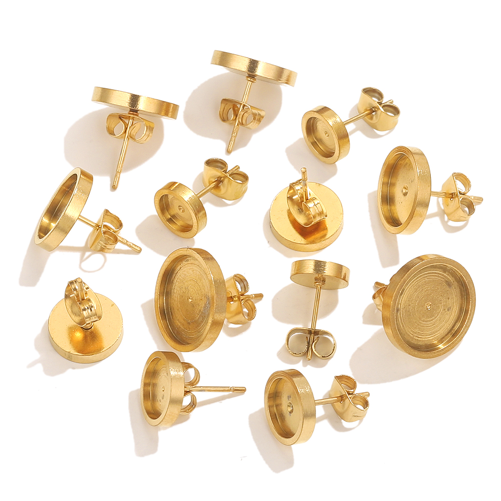 10 Buah Anting Emas Baja Tahan - Resin Craft Projects ulasan dan harga